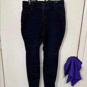 Lane Bryant Black Skinny High-Rise Jeans